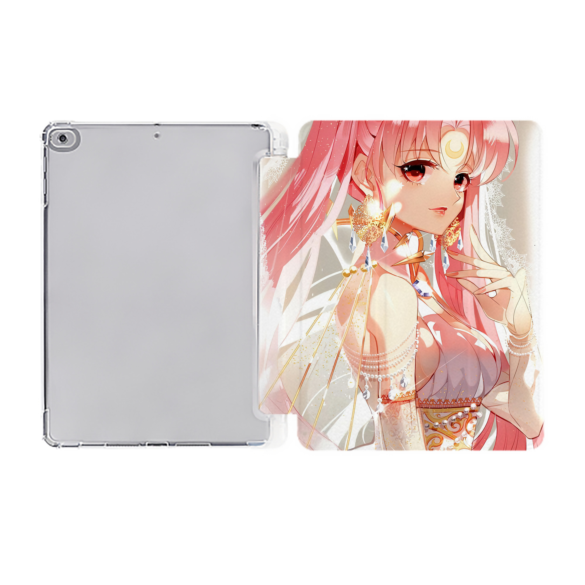 （画像用） 美少女戦士セーラームーン Sailor Moon IPad ケース ペン収納付き 三つ折りスタンド PUレザー×シリコン 対応機種9.5/10.5/10.9インチ